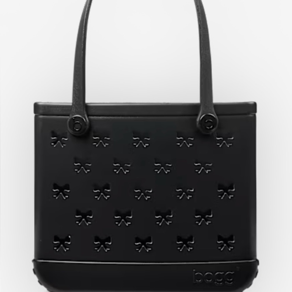 NWT BLACK BOWS BABY BOGG BAG